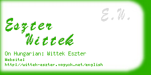 eszter wittek business card